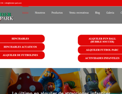 Web para empresas de alquiler de atracciones