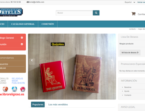 Diseño web Tienda Biblias ortells.com